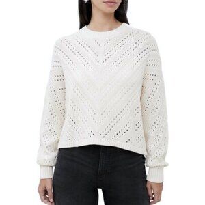 French Connection 100% Cotton White Sweater